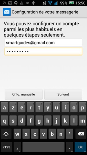 Saisissez votre adresse e-mail et votre mot de passe. Sélectionnez Suivant