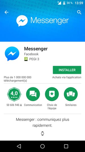 Sélectionnez INSTALLER