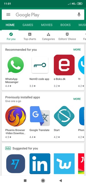 Select the Search bar