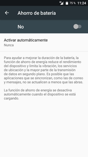 Active Ahorro de batería
