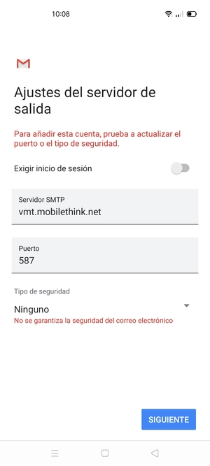 Seleccione SIGUIENTE
