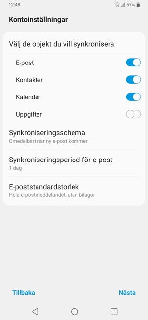 Välj Nästa