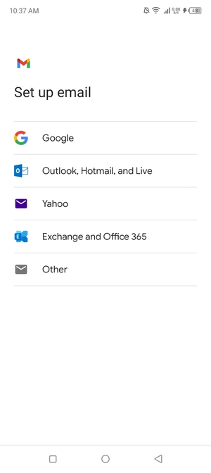 Select Outlook, Hotmail, and Live