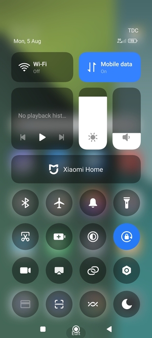 Adjust brightness to the required level