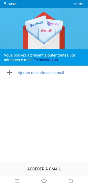 Sélectionnez Ajouter une adresse e-mail