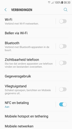 Selecteer Wi-Fi