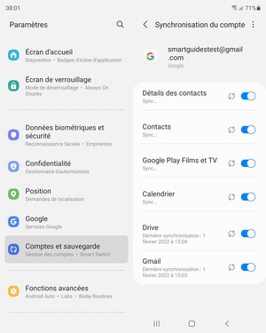 Vos contacts Google vont maintenant être synchronisés avec votre Galaxy