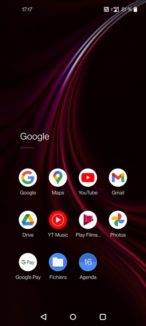 Sélectionnez Gmail