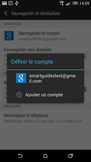 Sélectionnez votre compte