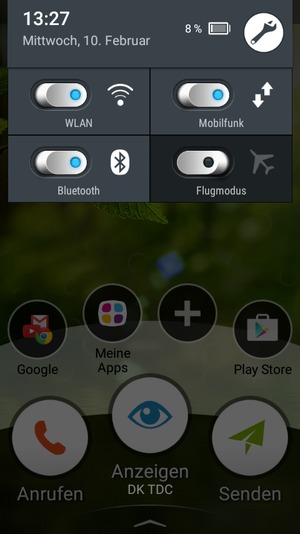 Schalten Sie WLAN und Bluetooth aus
