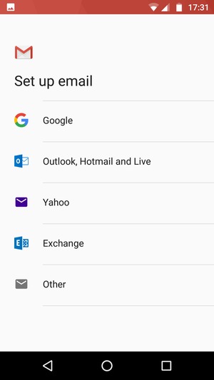 Select Outlook, Hotmail and Live