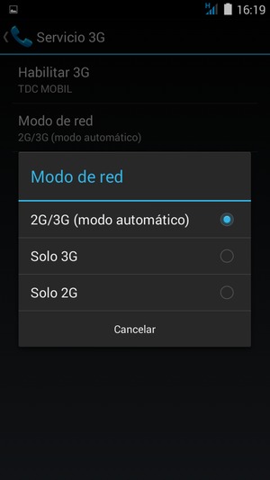 Seleccione la opción preferida