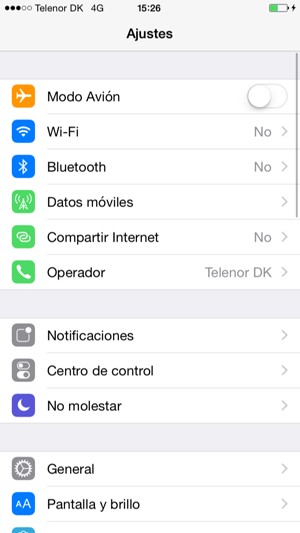 Seleccione Wi-Fi