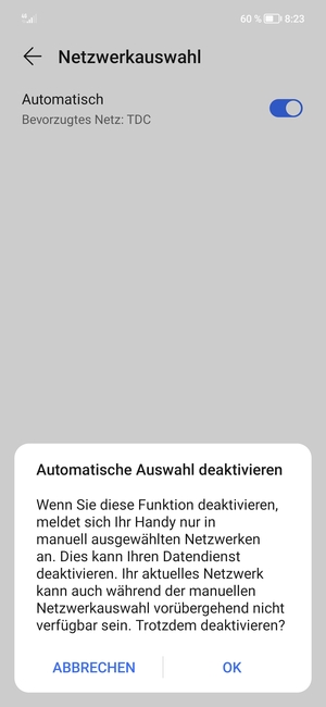 Wählen Sie OK