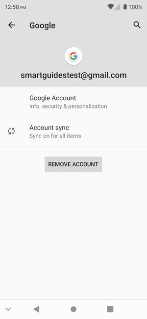 Select Account sync