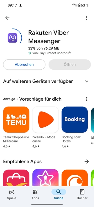 Warten Sie, bis der Installationsprozess  beendet ist