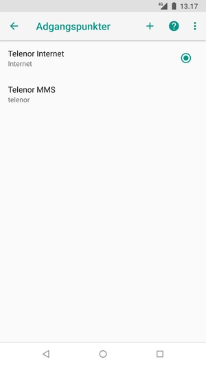 Vælg Menu-knappen