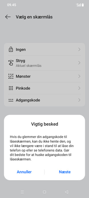 Vælg Næste
