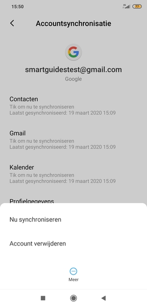 Selecteer Nu synchroniseren