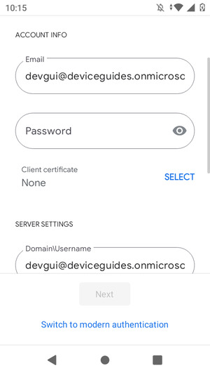 Enter your password
