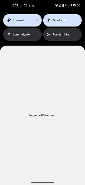 Aktiver topmenuen igen