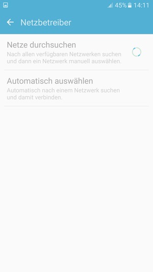 Warten Sie, bis die Suche abgeschlossen ist