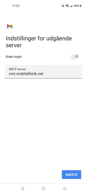Slå Kræv login fra og vælg NÆSTE