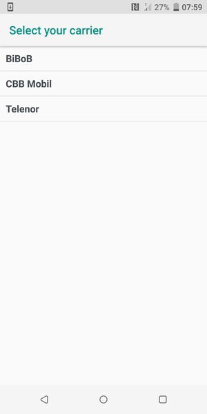 If you see a list of operators, select Public