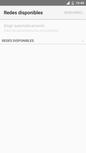 Espere a que la búsqueda termine