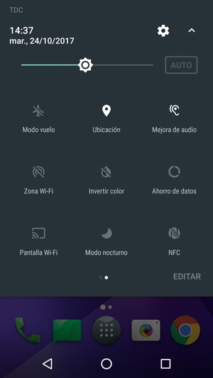 Desactive Ubicación