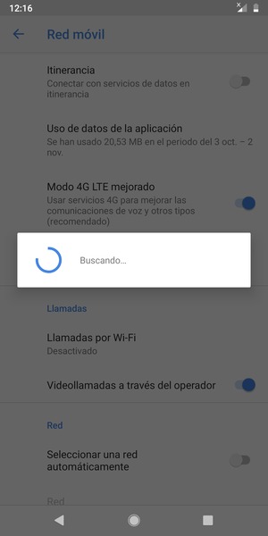 Espere a que la búsqueda termine