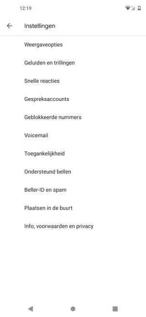 Selecteer Voicemail