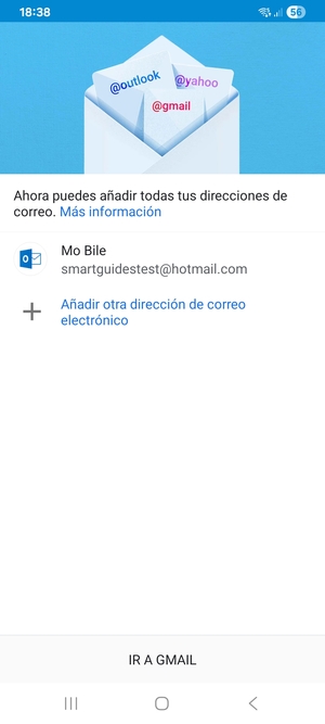Sélectionnez ACCÉDER  À GMAIL