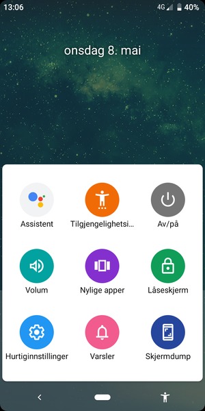 Velg Nylige apper