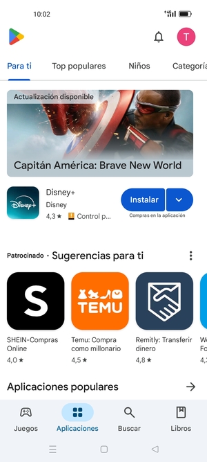 Seleccione Buscar