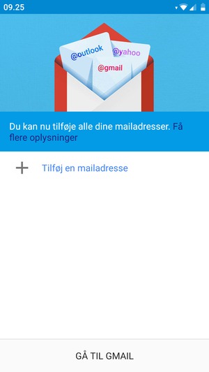 Vælg Tilføj en mailadresse