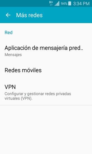 Seleccione Redes móviles