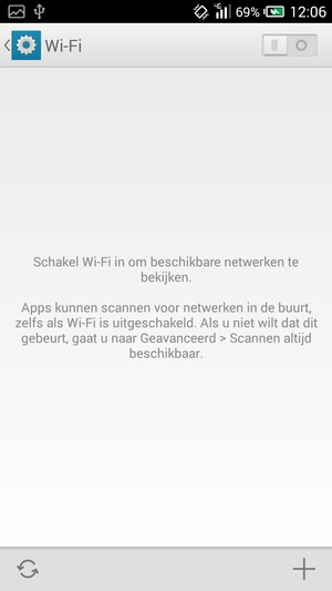 Schakel Wi-Fi in