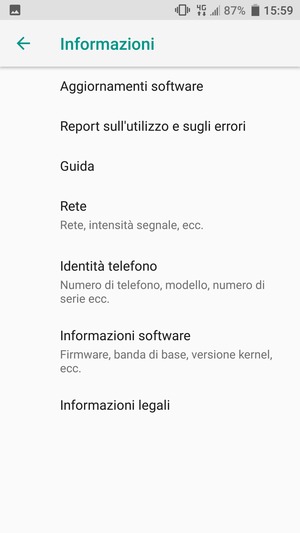 Seleziona Aggiornamenti software