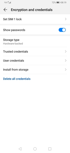 Select Set SIM lock
