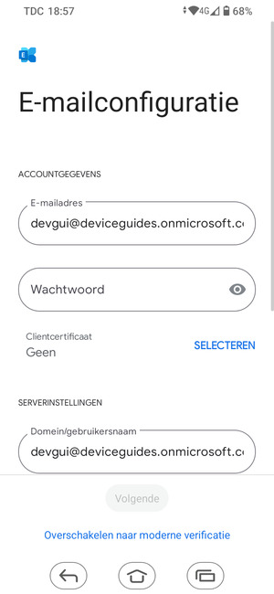 Voer uw wachtwoord in