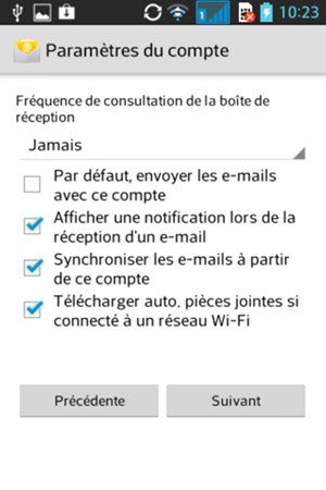 Sélectionnez Suivant
