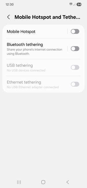 Select Mobile Hotspot