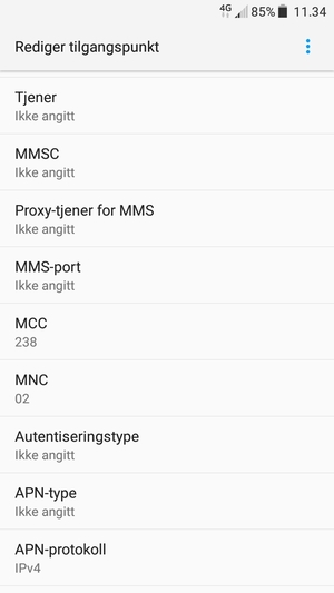 Bla ned og skriv inn MMS-informasjon