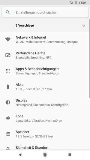 Wählen Sie Netzwerk & Internet