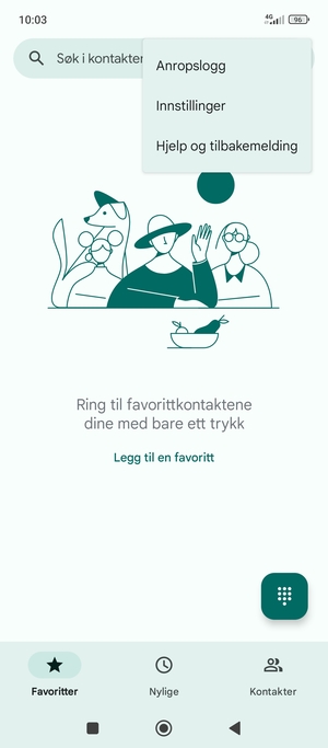 Velg Innstillinger