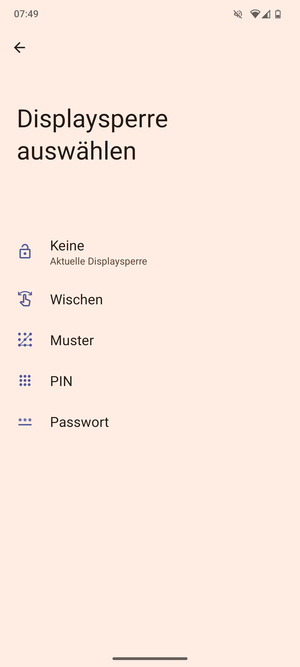 Wählen Sie Muster