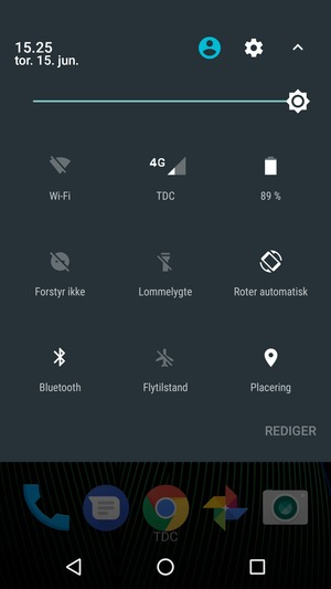 Vælg Bluetooth