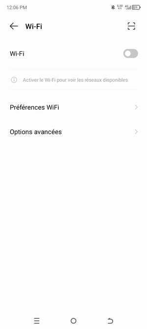 Activer le Wi-Fi