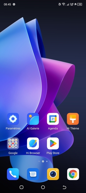 Sélectionnez Google